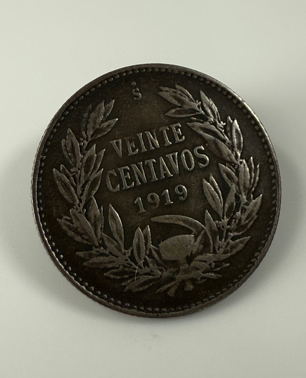 Chile - 20 Centavos - 1919 (So) - Item #002