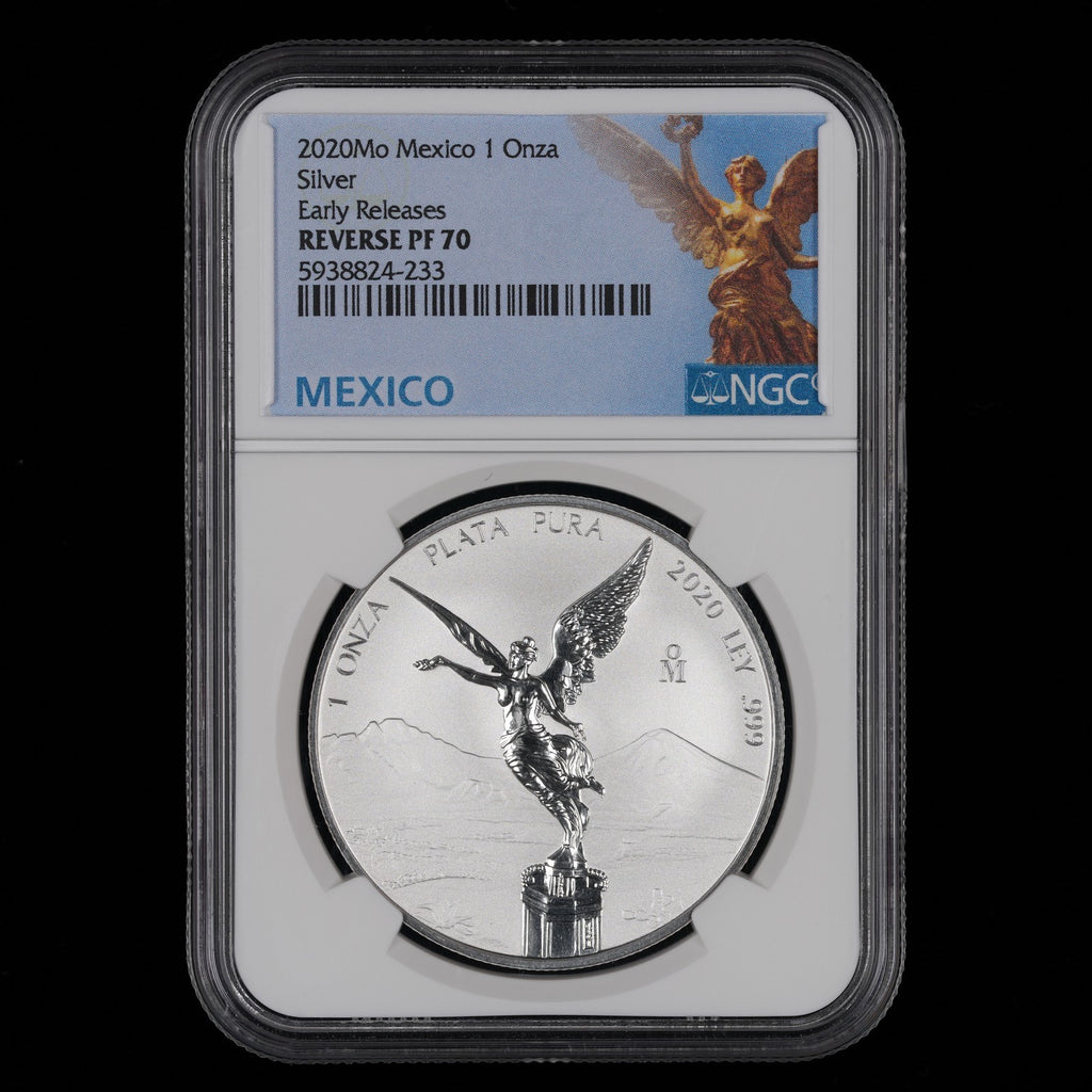 2020 Mexican Silver Reverse Proof NGC PF70 Early Releases - Mintage of 1,000!