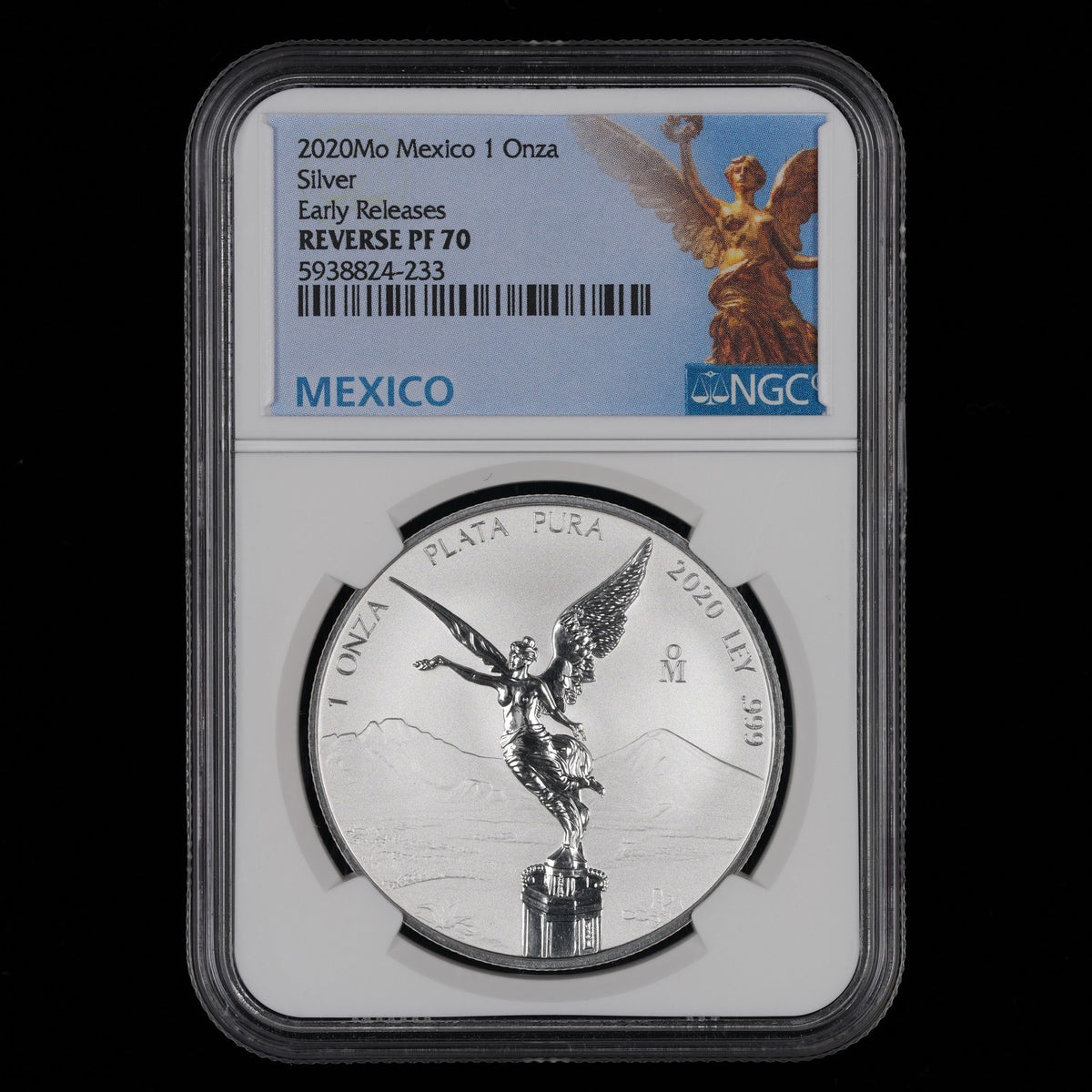 2020 Mexican Silver Reverse Proof NGC PF70 Early Releases - Mintage of 1,000!