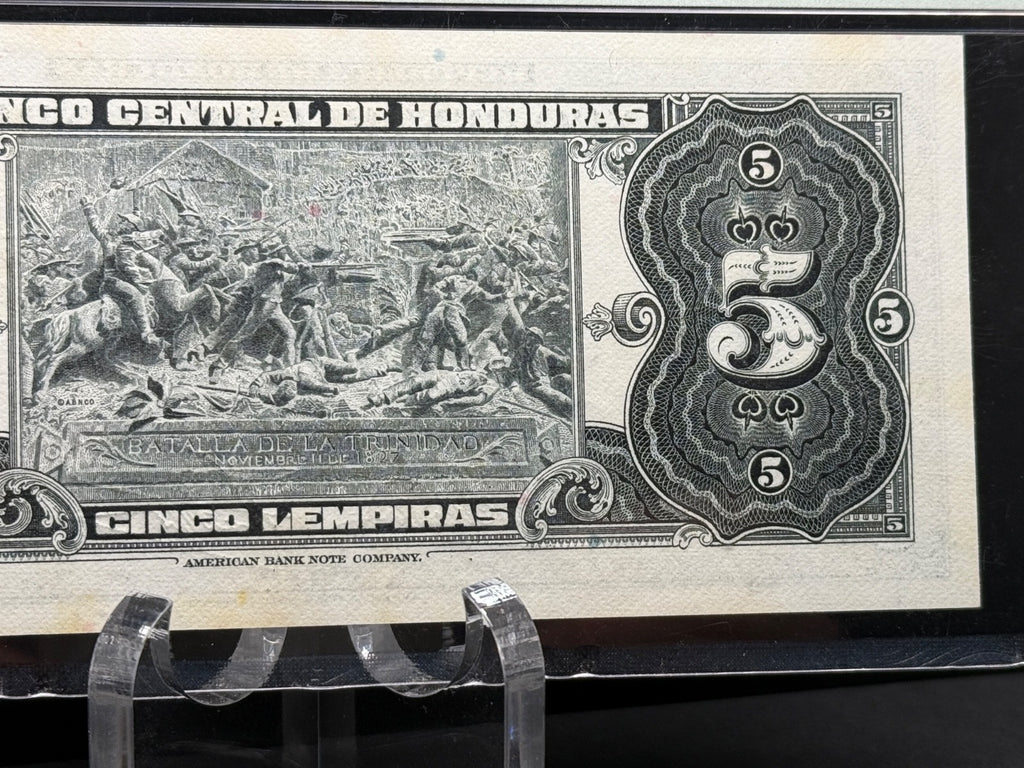 Honduras - 5 Lempiras - 13-X-1972 PMG 64