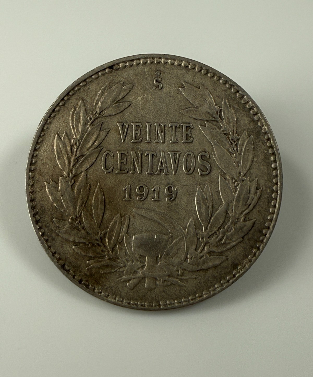 Chile - 20 Centavos - 1919 (So) - Item #001