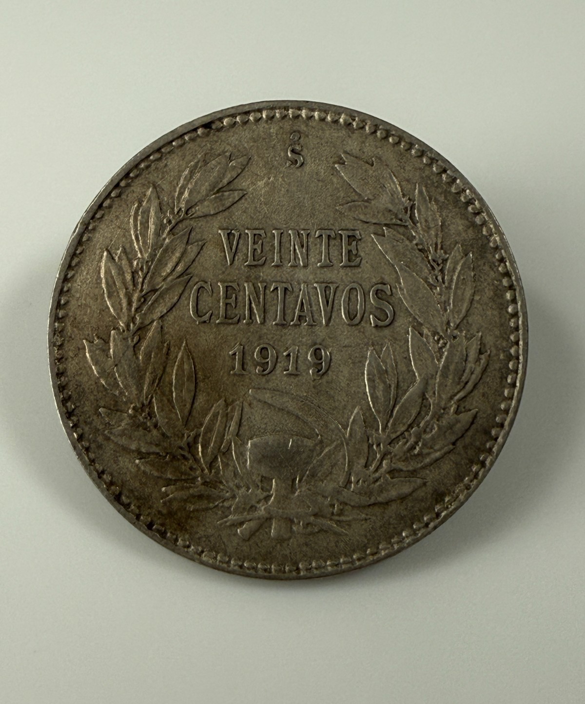 Chile - 20 Centavos - 1919 (So) - Item #001