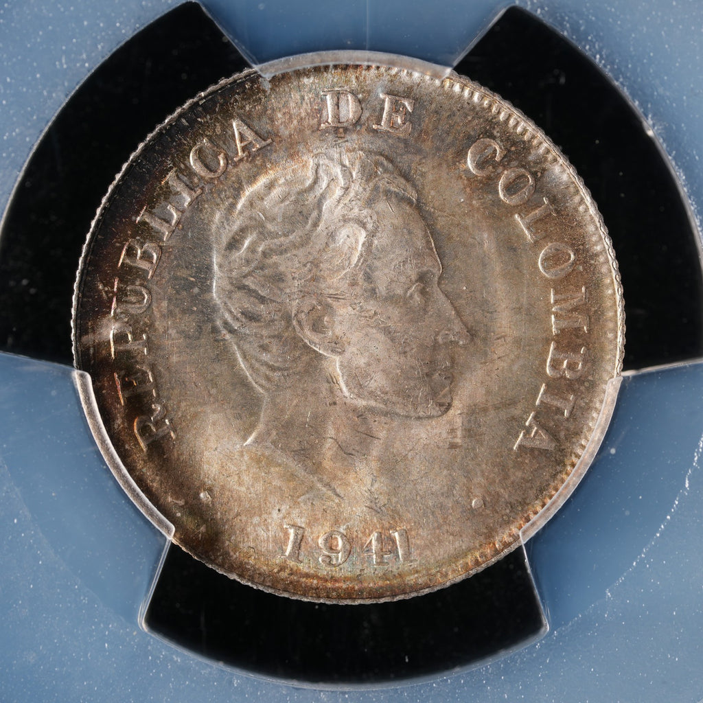Colombia - 20 Centavos - 1941 - PCGS MS 65 - Top Pop 3/0