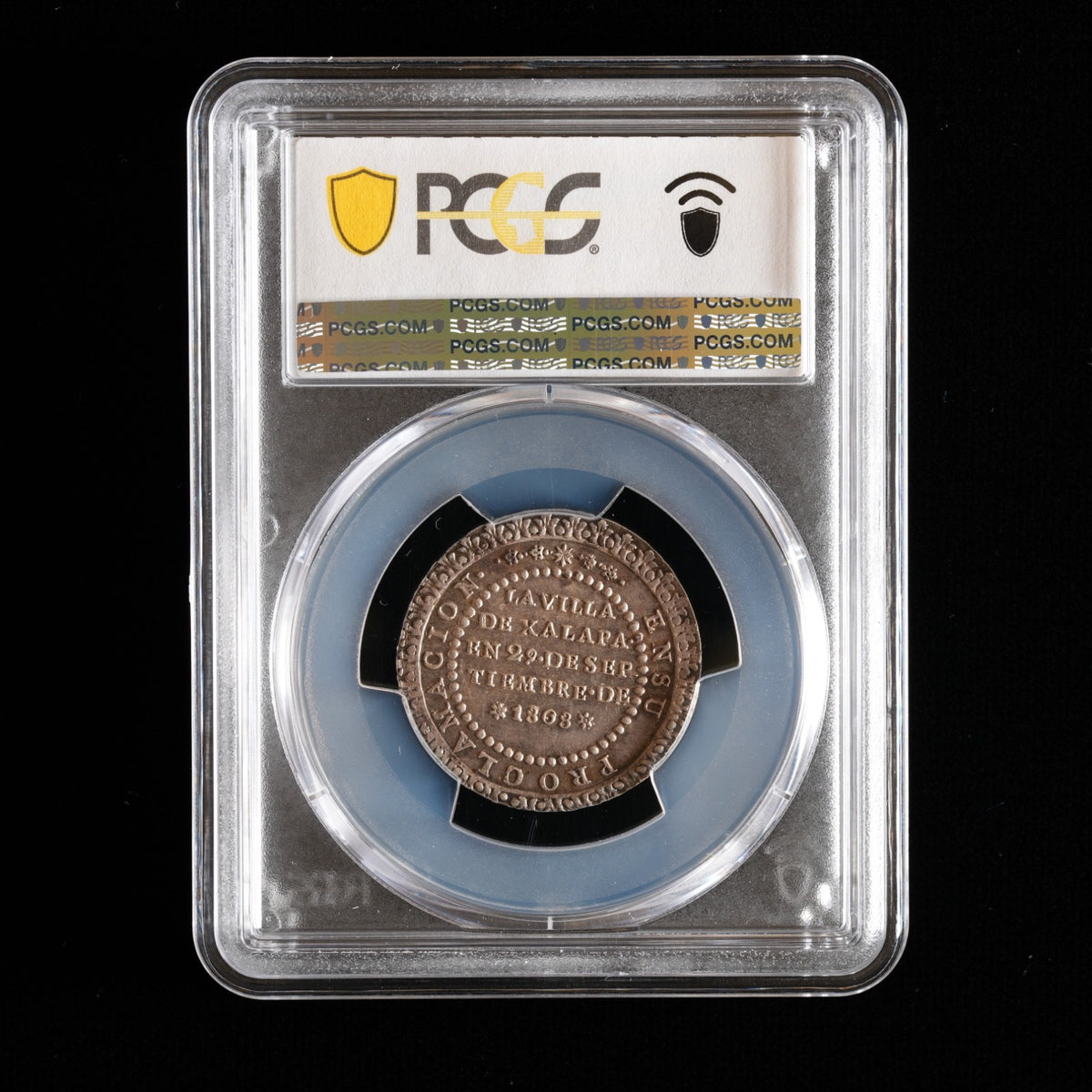 1808 Mexico Proclamation Medal Xalapa Ferdinand VII PCGS MS 62 TOP POP
