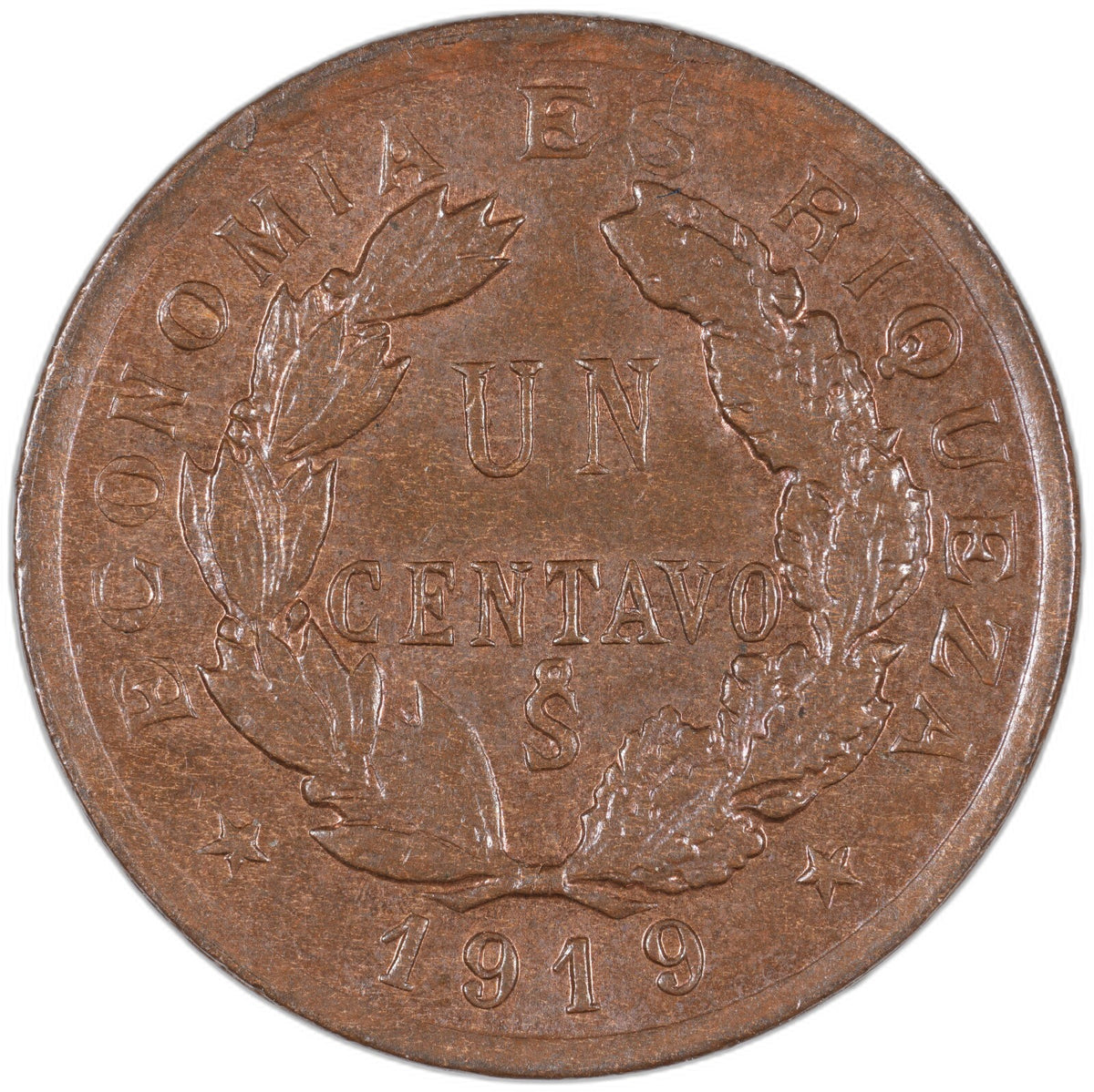 Chile - 1 Centavo - 1919 (So)
