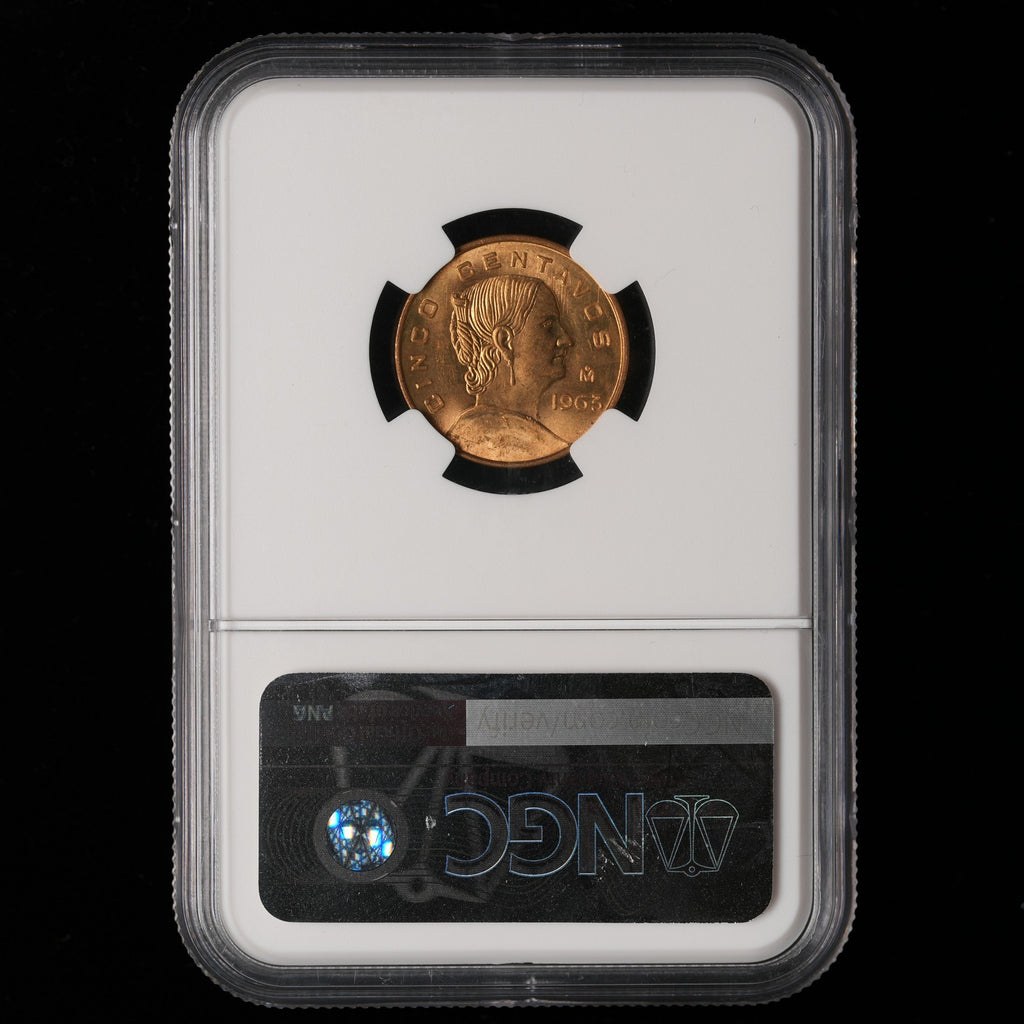 Mexico - 5 Centavos - 1954 - NGC BU (317)