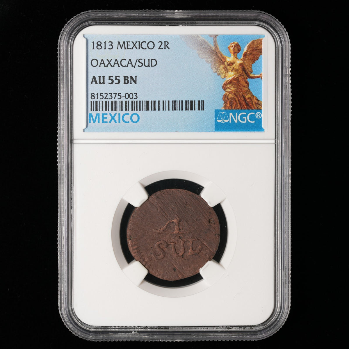 Mexico - 2 Reales - 1813 - NGC AU 55 BN (003)