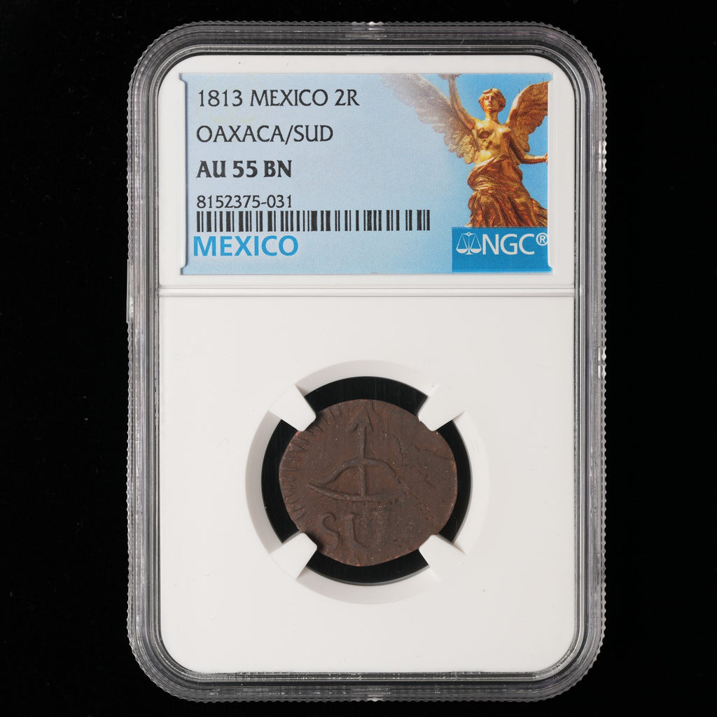 Mexico - 2 Reales - 1813 - NGC AU 55 BN (031)