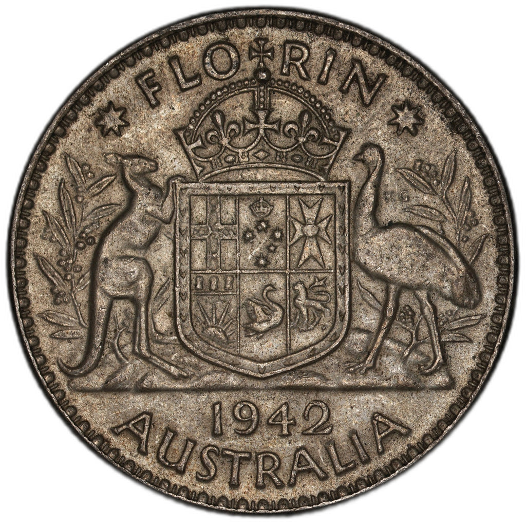 Australia - 1 Florin - 1942 - KM#40 - Silver .925 - 0.336 ASW