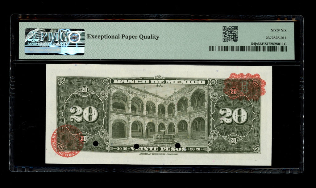 Mexico - 20 Pesos - 1961 Banco de Mexico - SPECIMEN - PMG 66 EPQ Gem UNC