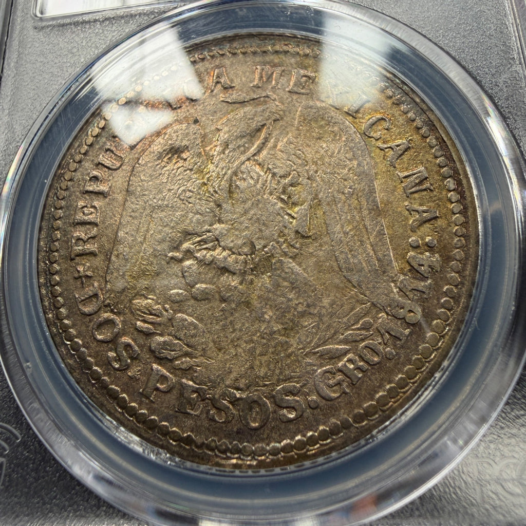 Mexico - 2 Pesos - 1914 GRO - PCGS AU 58 - KM#643 - State of Guerrero