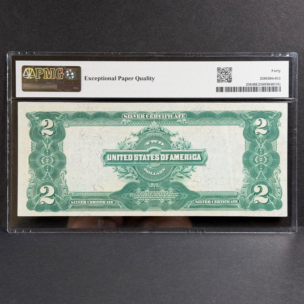 1899 $2 Silver Certificate FR#256 Teehee | Burke PMG XF 40 EPQ