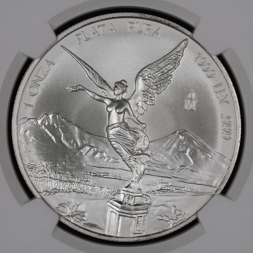 Mexican Silver Libertad - 1 Onza - 1999 - NGC MS 68 (007) - KEY DATE