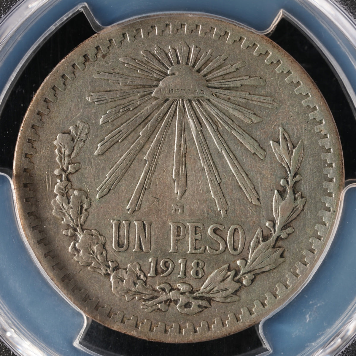 Mexico - 1 Peso - 1918 M - PCGS VF 35