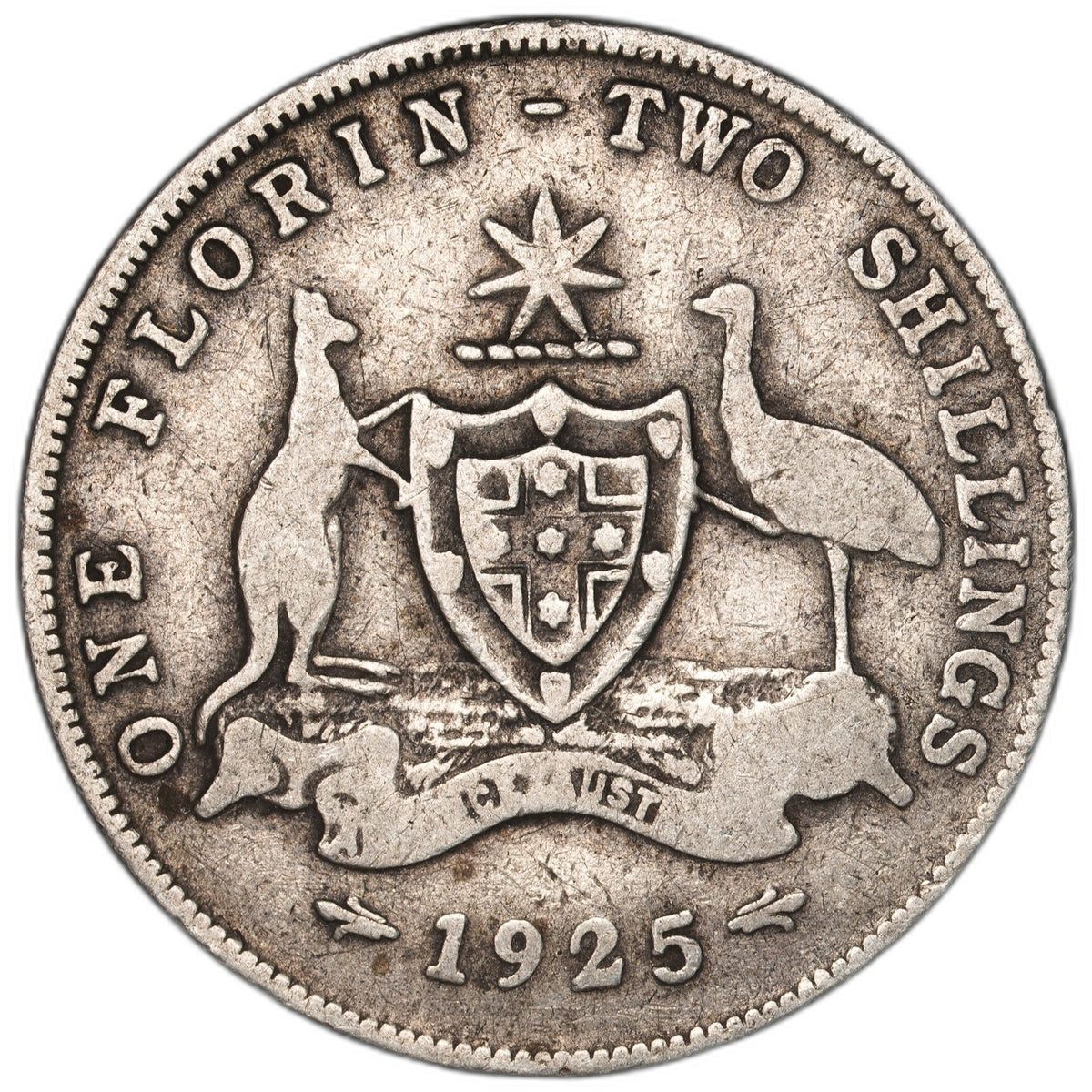 Australia - 2 Shillings - 1925 - KM#27 - Silver .925 - 0.336 ASW