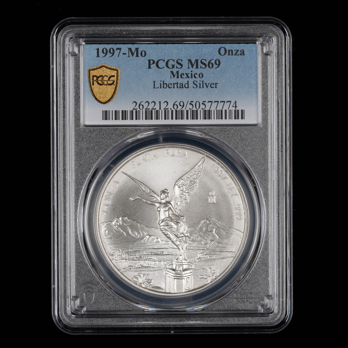 Mexican Silver Libertad - 1 Onza - 1997 - PCGS MS 69 (774) - KEY DATE