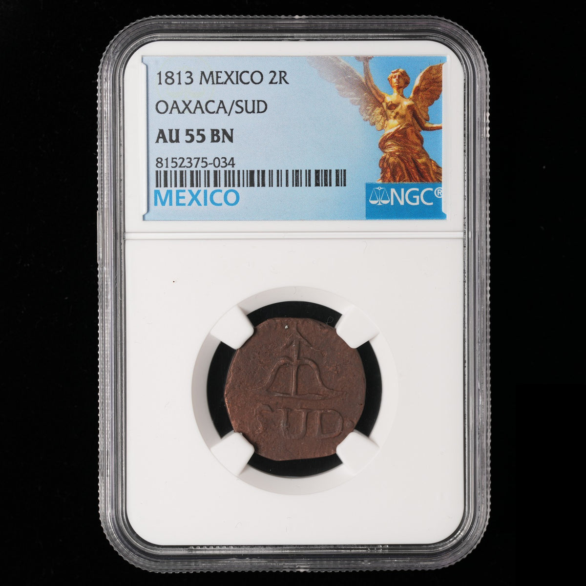 Mexico - 2 Reales - 1813 - NGC AU 55 BN (034)
