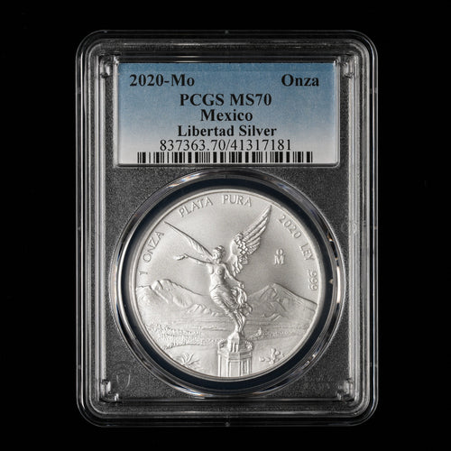 2020 Mo 1 Oz Mexican Silver Libertad PCGS MS 70 (181)