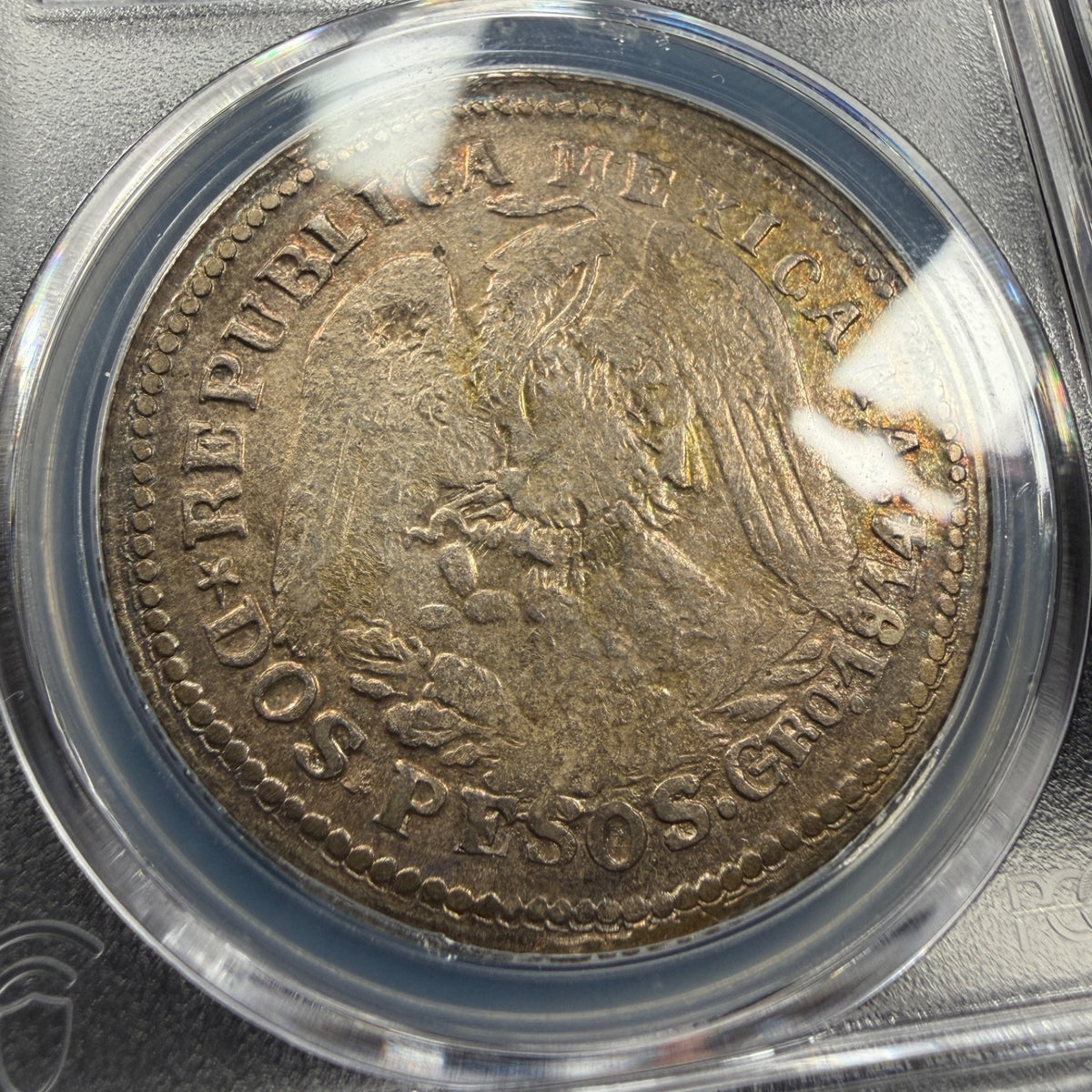 Mexico - 2 Pesos - 1914 GRO - PCGS AU 58 - KM#643 - State of Guerrero