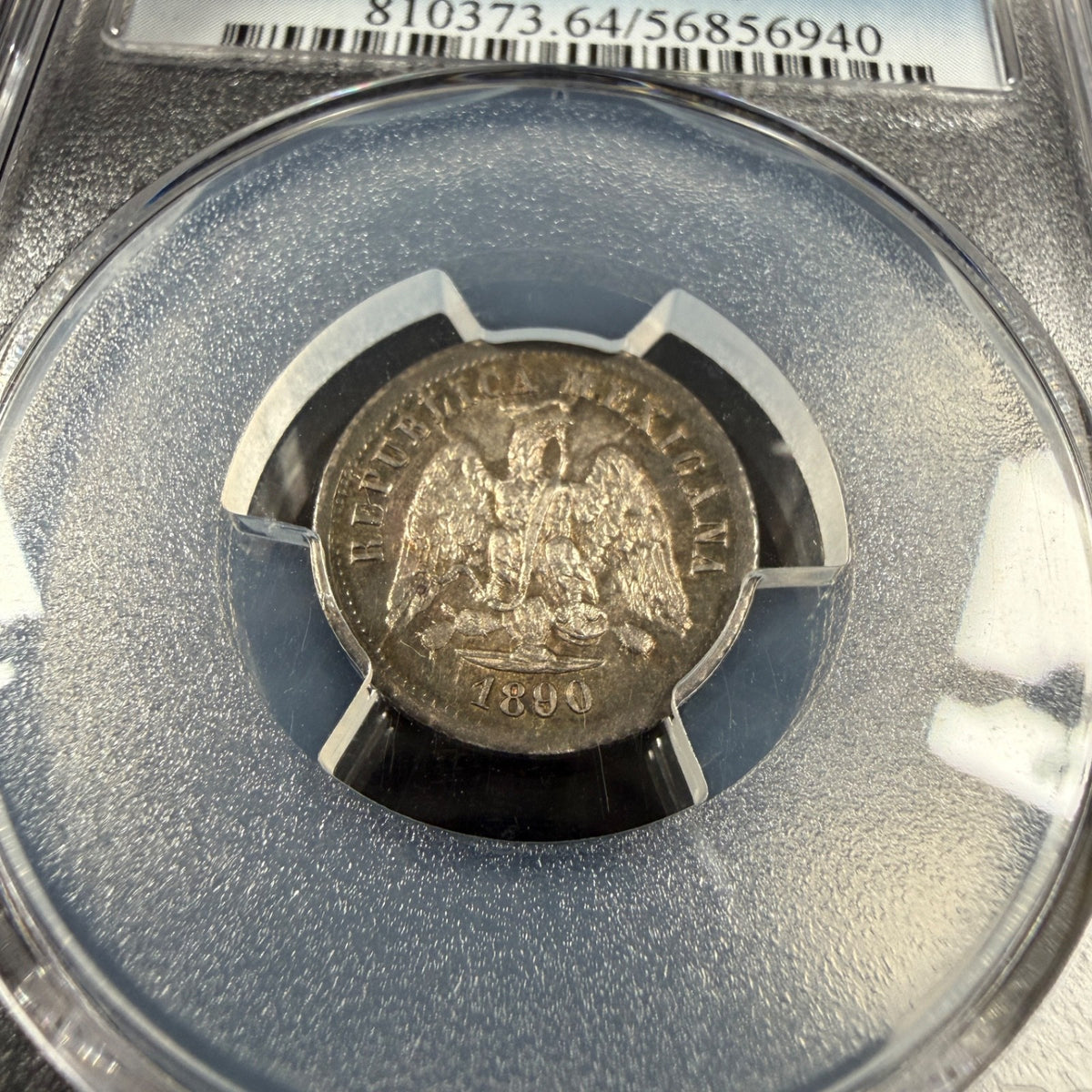 Mexico - 10 Centavos - 1890 Ca M - PCGS MS 64 - Chihuahua Mint - Top Pop 1/0
