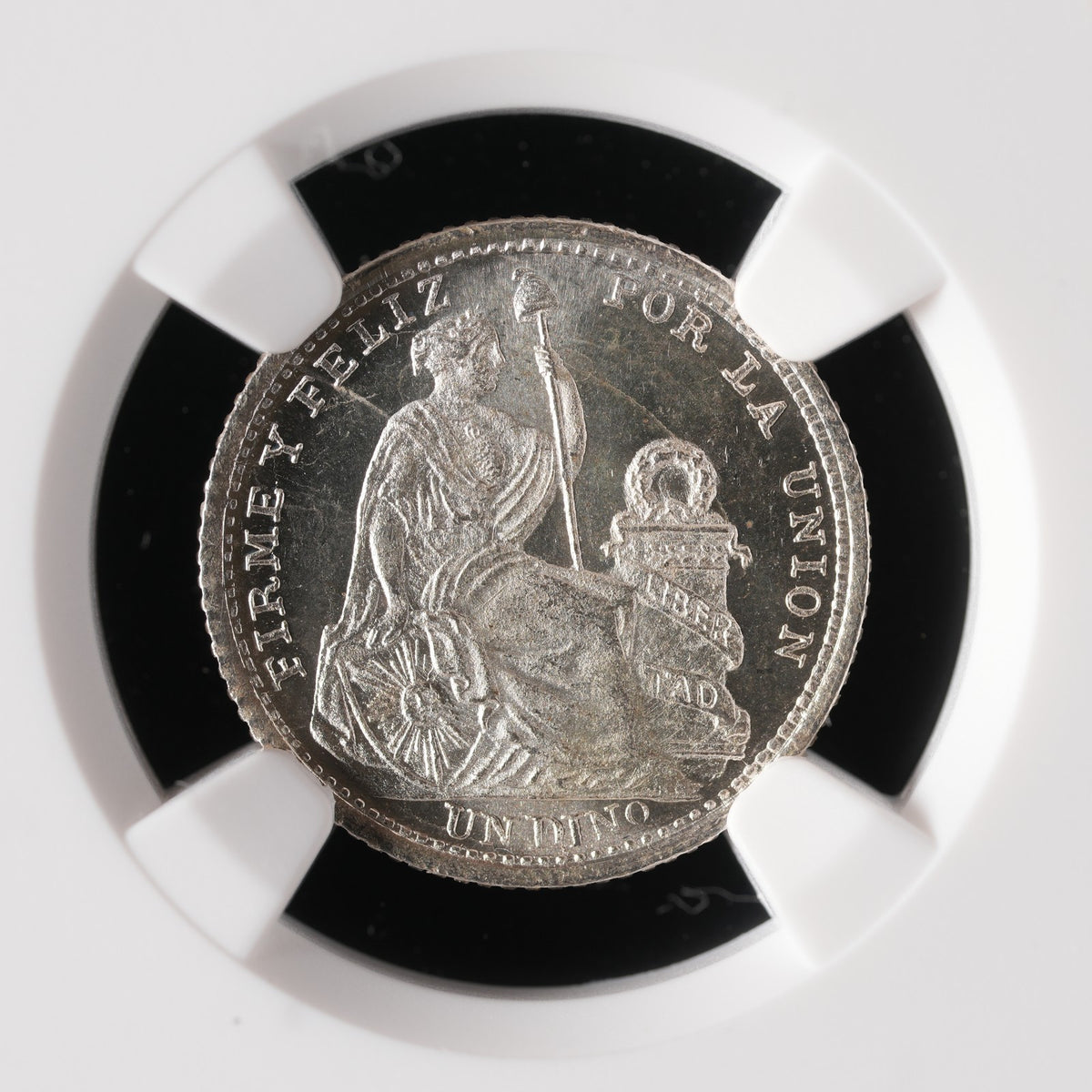 Peru - 1 Dinero - 1905 - NGC MS 67 - Top Pop 5/0