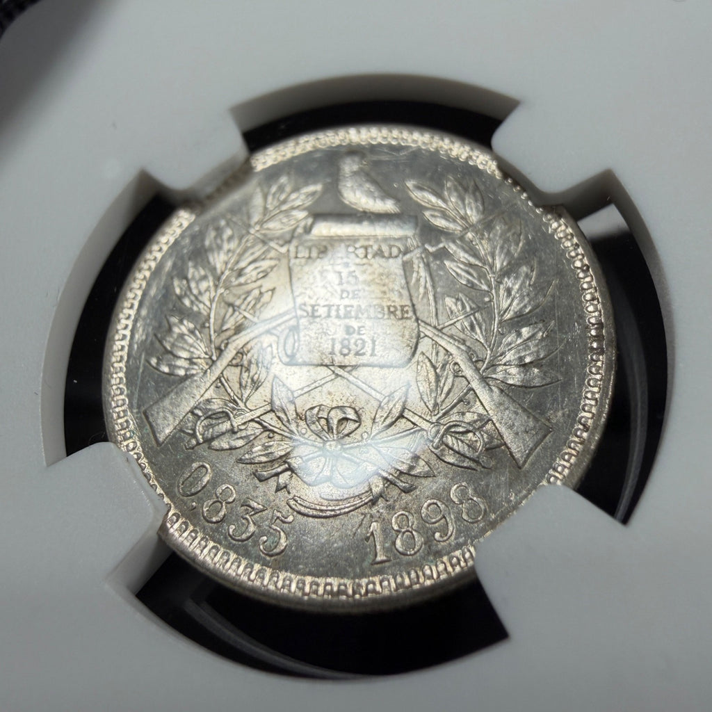 Guatemala - 2 Reales - 1898 - NGC MS 62