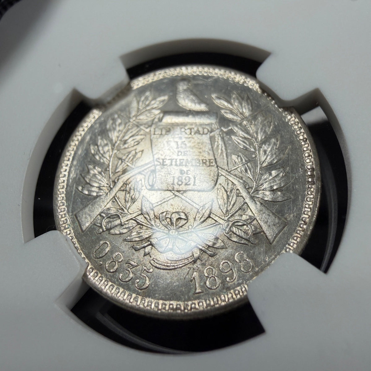 Guatemala - 2 Reales - 1898 - NGC MS 62