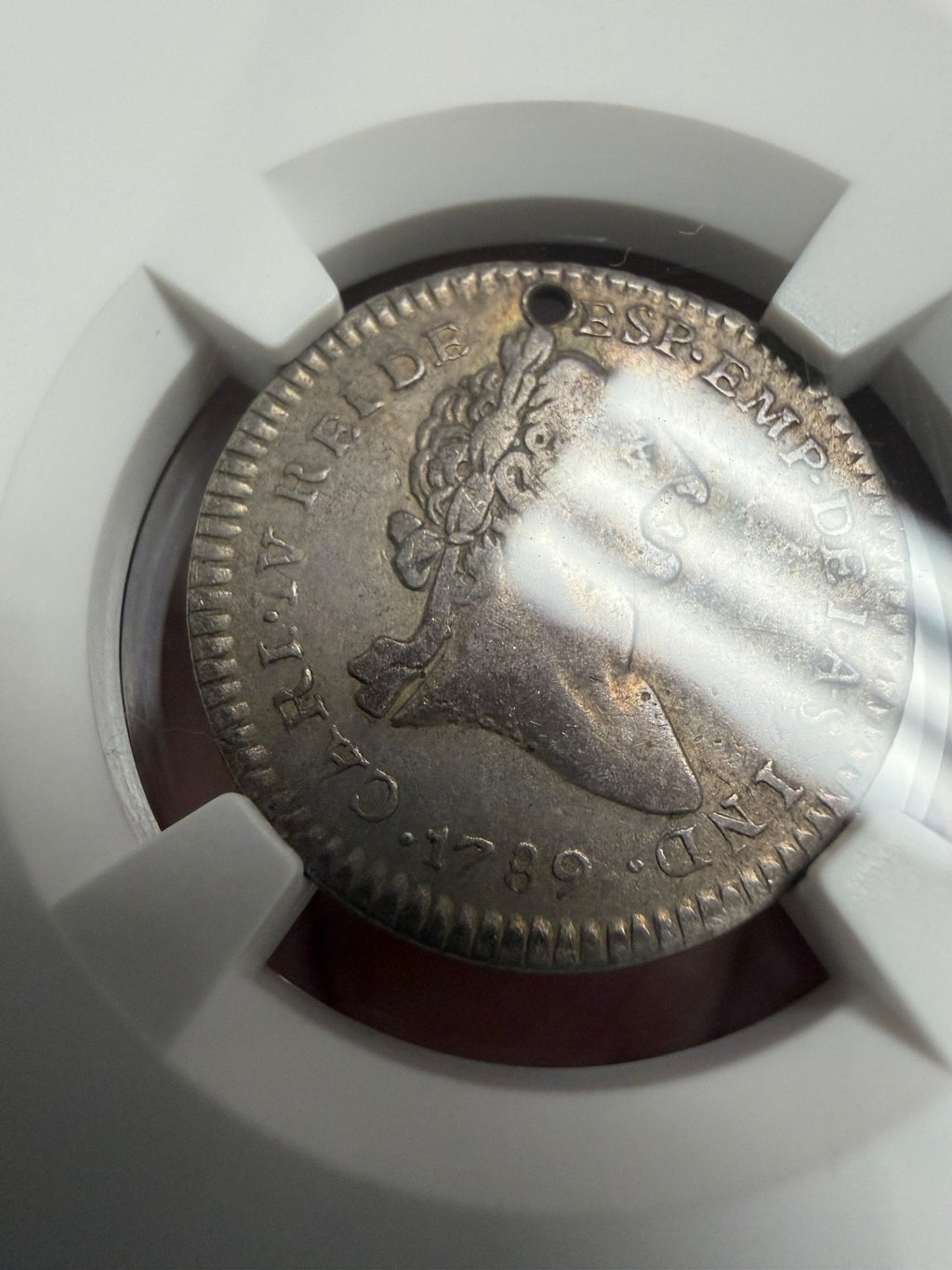 El Salvador - 1 Real "Module" - 1789 Carolus IV Proclamation Medal - RRRR