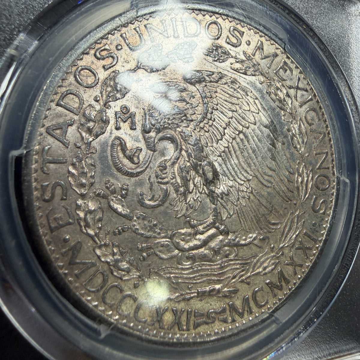 Mexico - 2 Pesos - 1921 Mo - PCGS AU 55 - Winged Victory