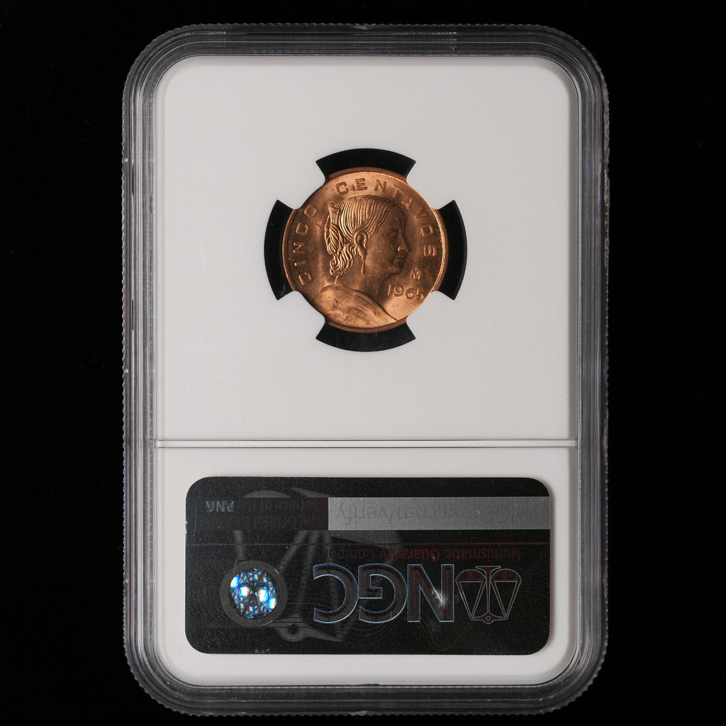 Mexico - 5 Centavos - 1965 - NGC BU (318)