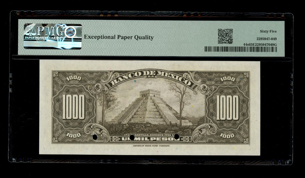 Mexico - 1000 Pesos - SPECIMEN - PMG 65 EPQ Gem UNC