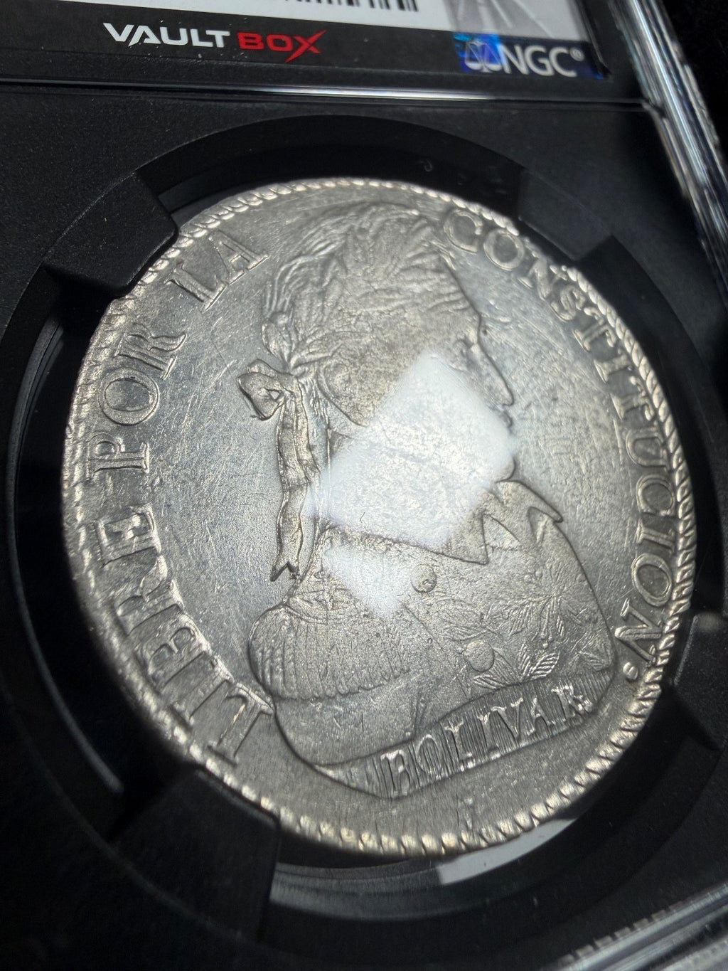 Bolivia - 8 Soles - 1831 PTS JL NGC AU 55
