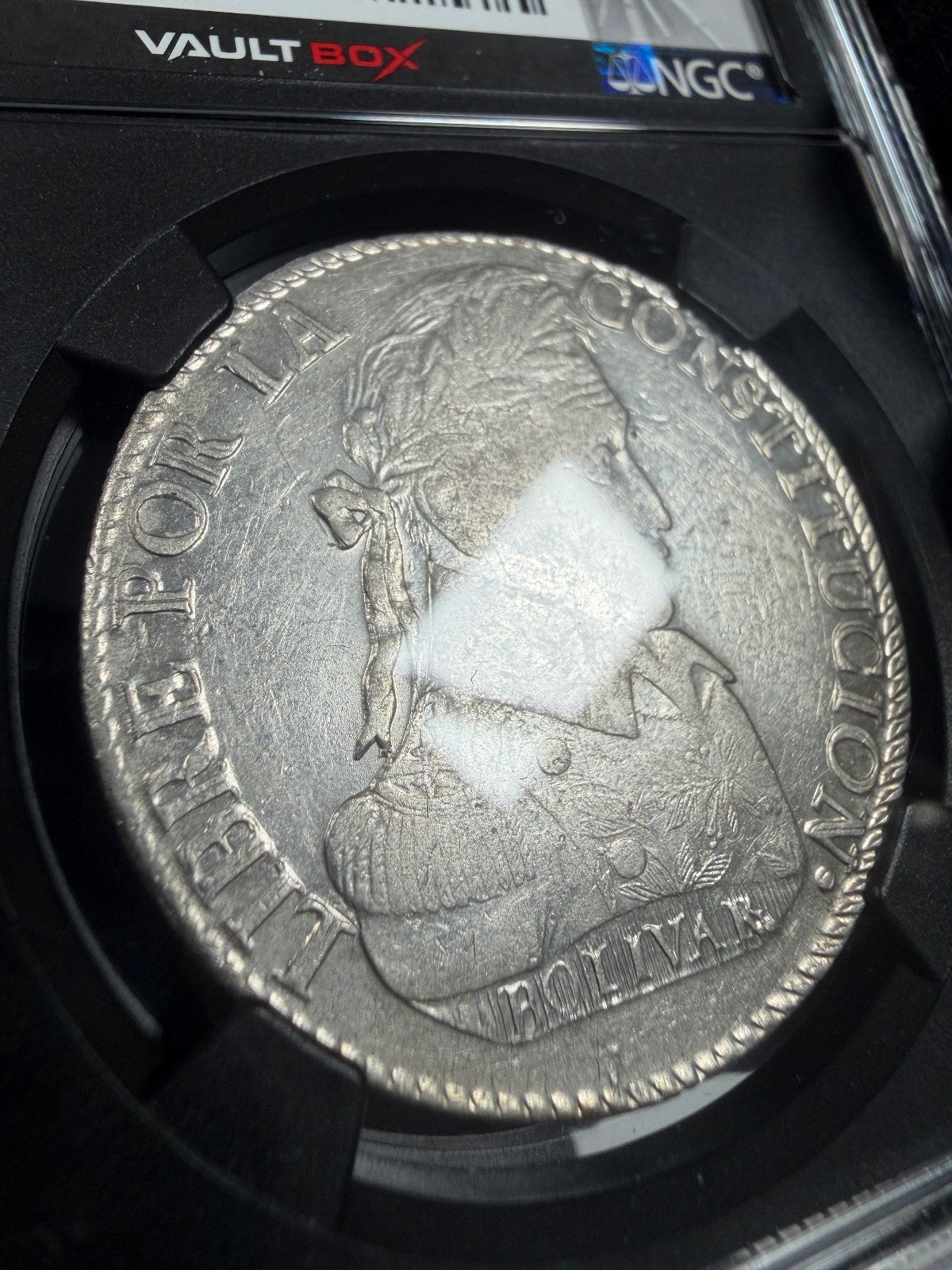 Bolivia - 8 Soles - 1831 PTS JL NGC AU 55