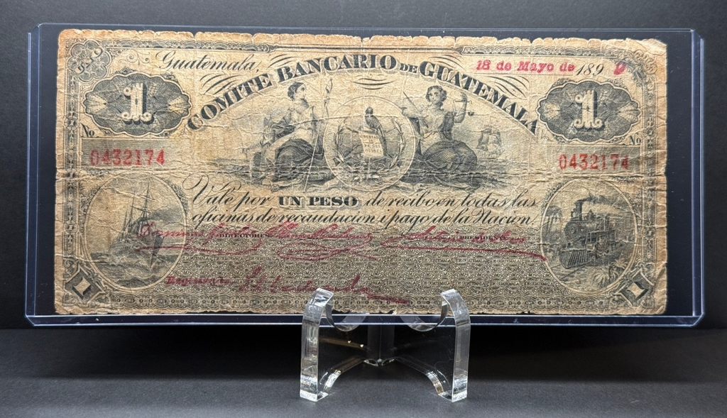 Guatemala - 1 Peso - 1899 Comite Bancario de Guatemala