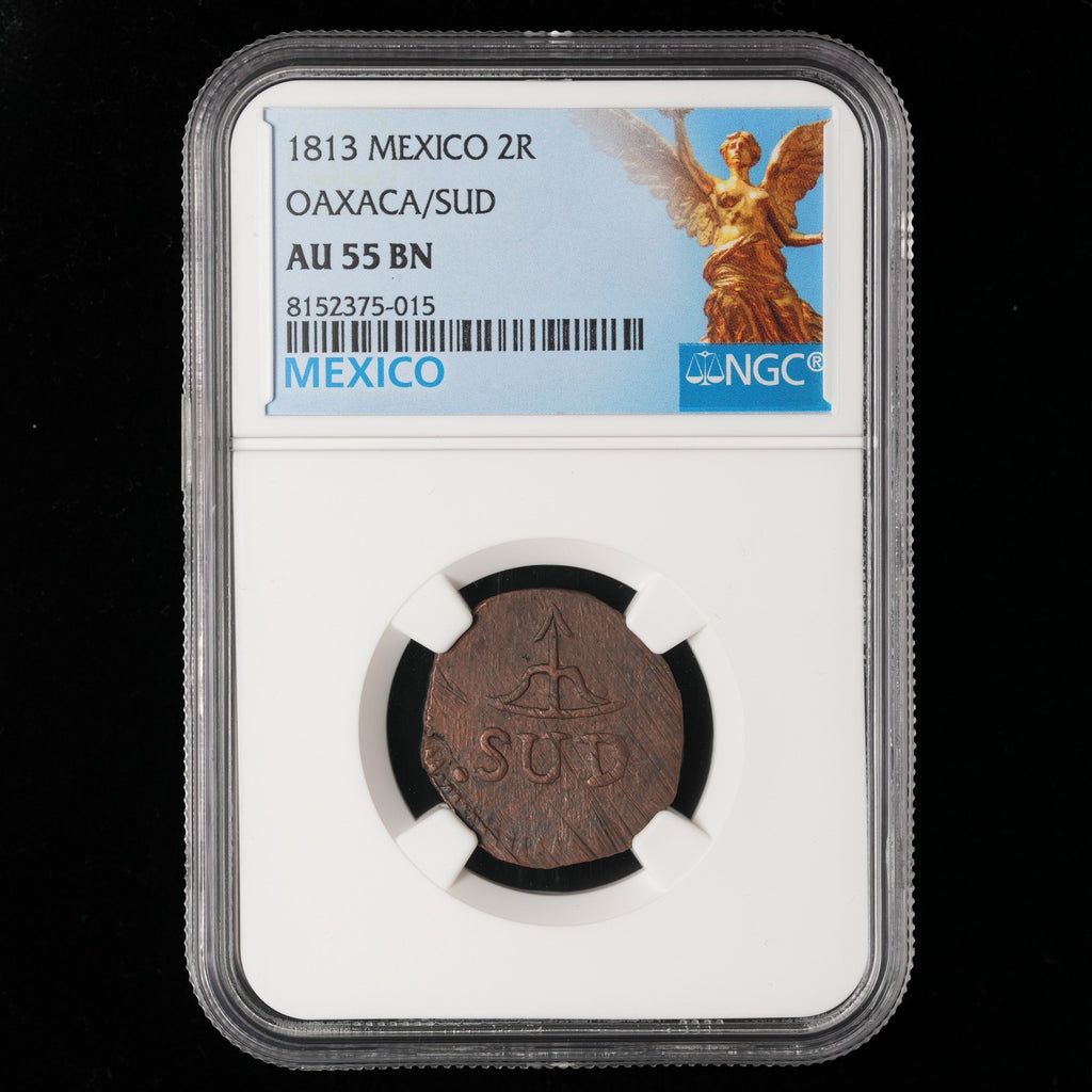 Mexico - 2 Reales - 1813 - NGC AU 55 BN (015)