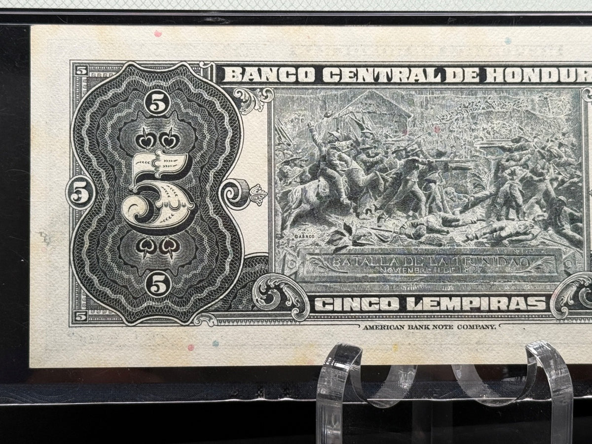 Honduras - 5 Lempiras - 13-X-1972 PMG 64