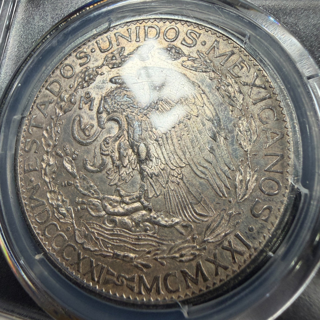 Mexico - 2 Pesos - 1921 Mo - PCGS AU 55 - Winged Victory
