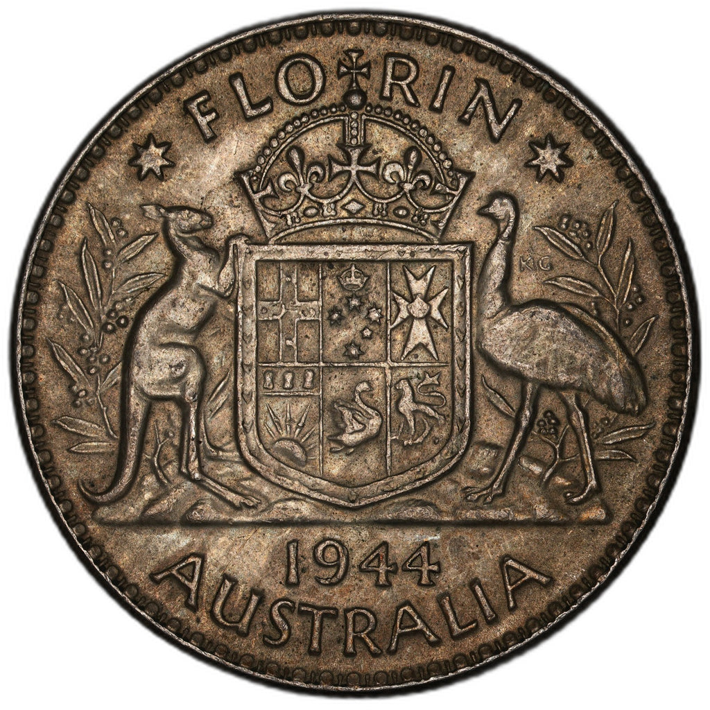 Australia - 1 Florin - 1944 - KM#40 - Silver .925 - 0.336 ASW