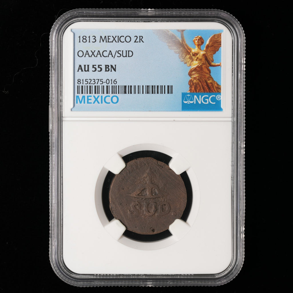Mexico - 2 Reales - 1813 - NGC AU 55 BN (016)
