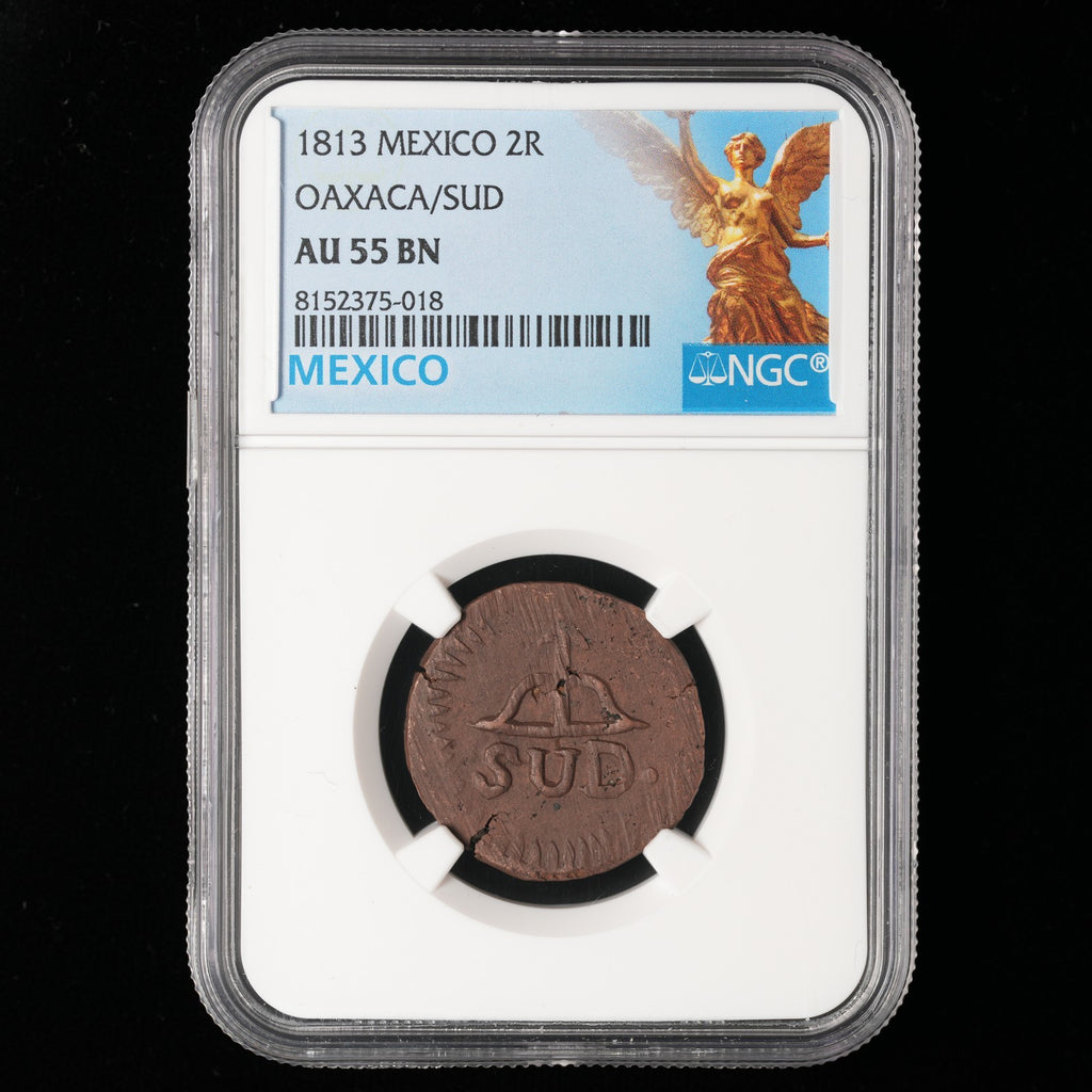 Mexico - 2 Reales - 1813 - NGC AU 55 BN (018)