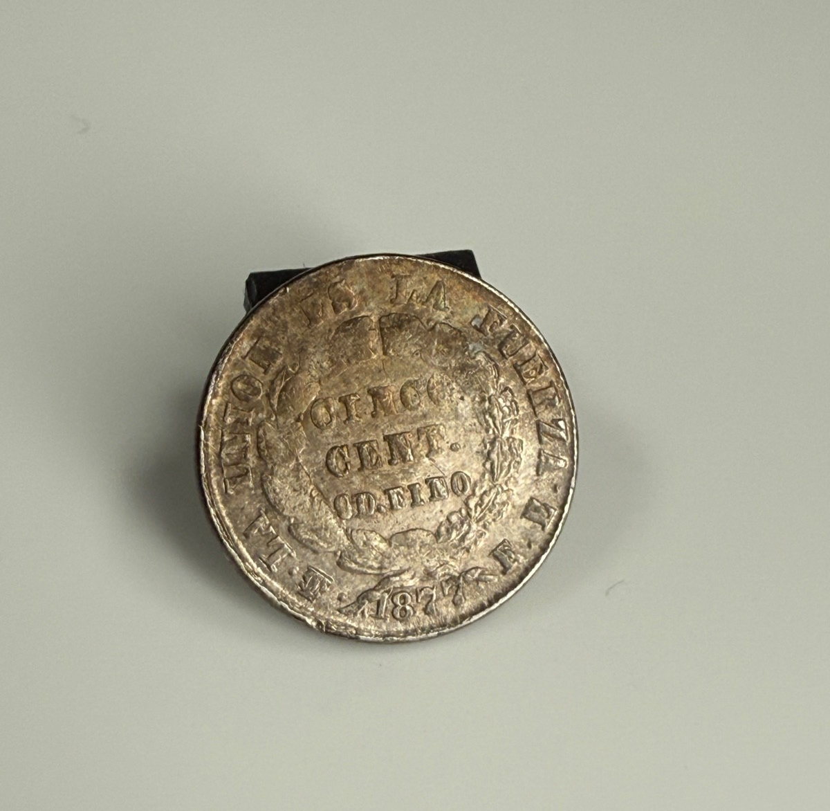 Bolivia - 5 Centavos - 1877 - Silver .900