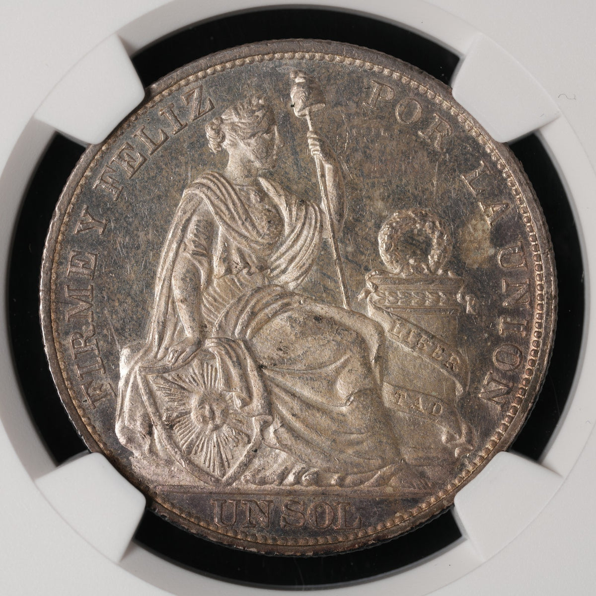 Peru - 1 Sol - 1893 TF - NGC MS 62