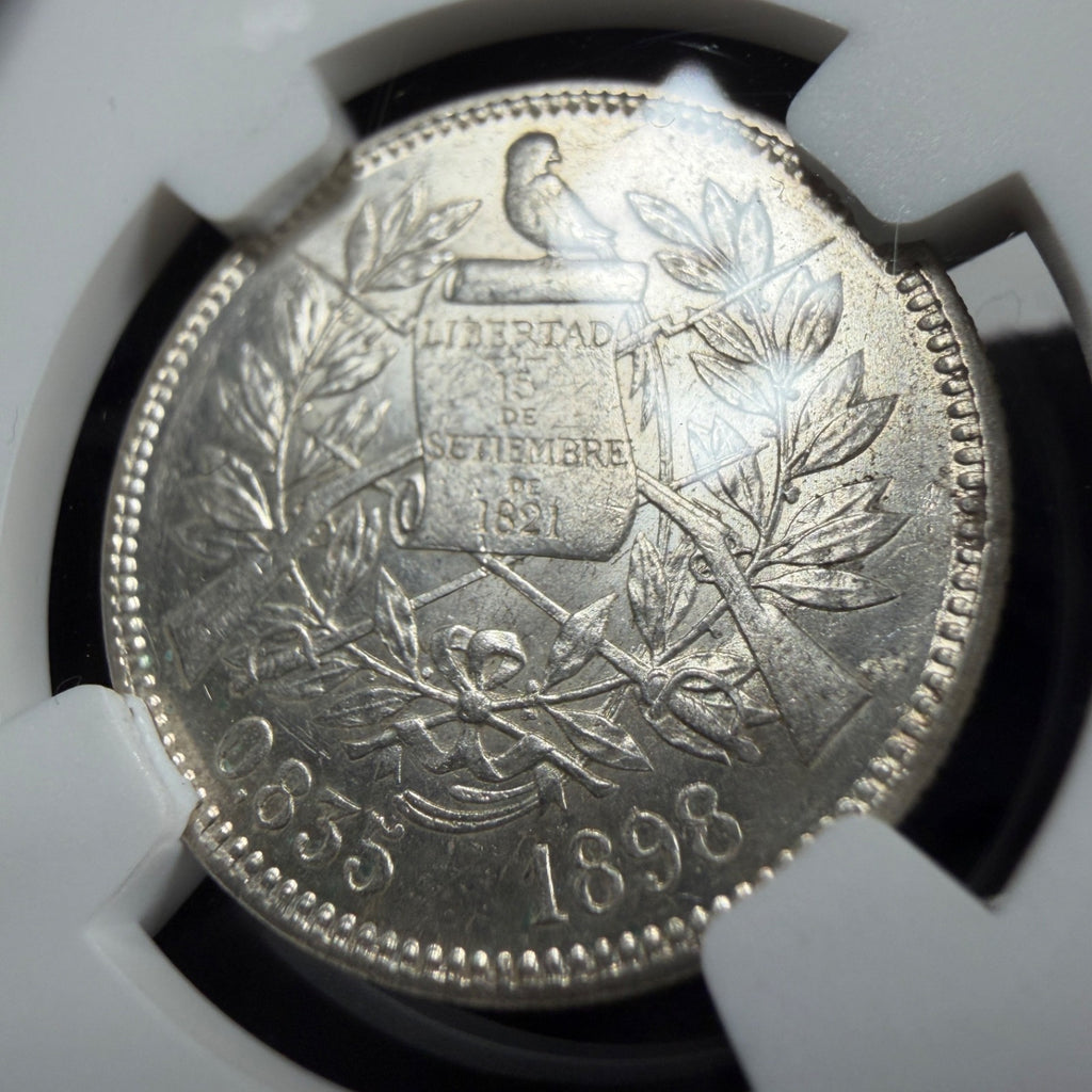 Guatemala - 2 Reales - 1898 - NGC MS 62