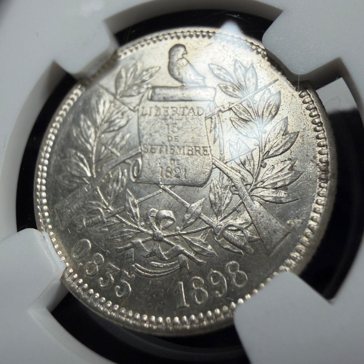 Guatemala - 2 Reales - 1898 - NGC MS 62