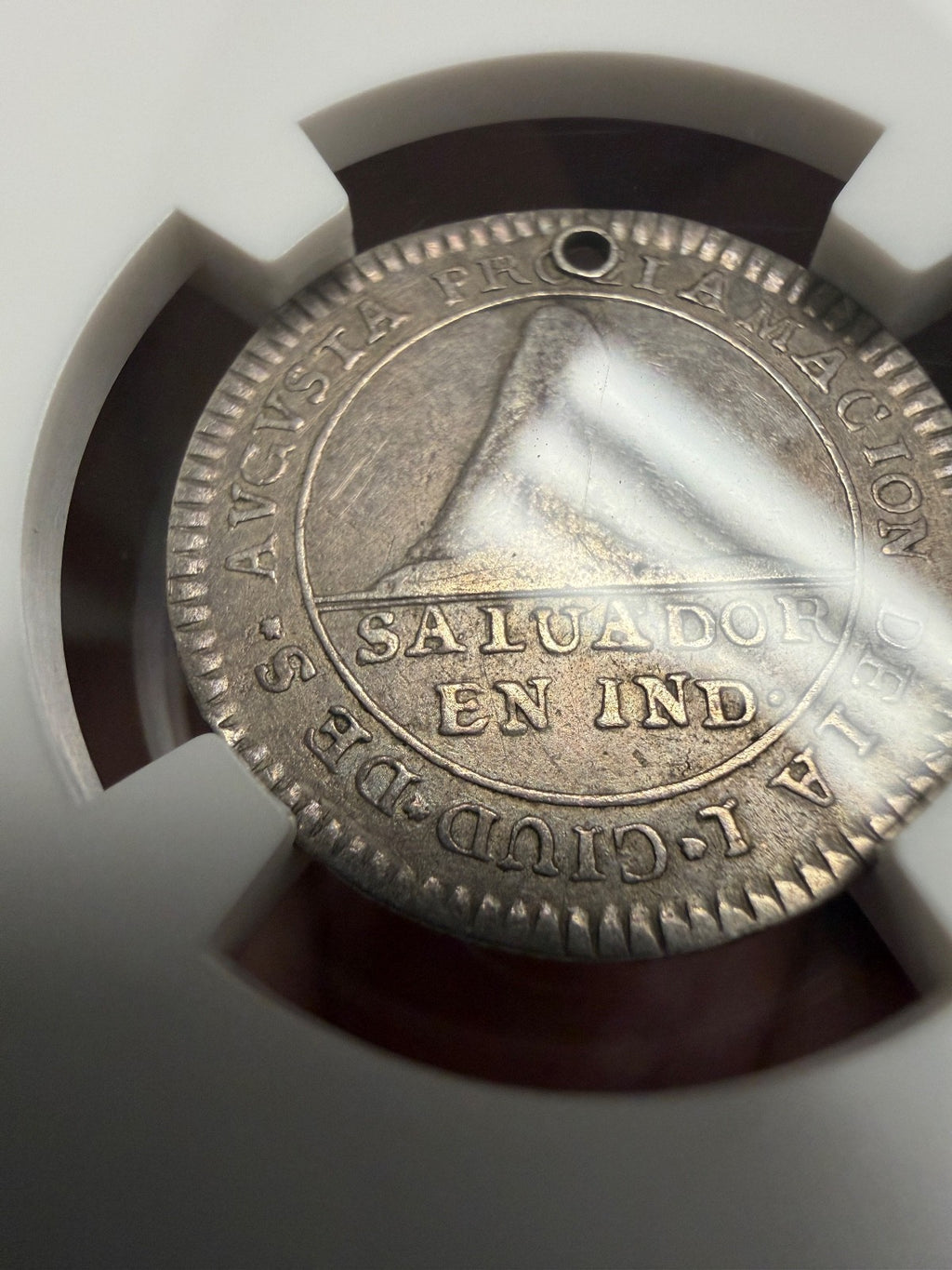 El Salvador - 1 Real "Module" - 1789 Carolus IV Proclamation Medal - RRRR