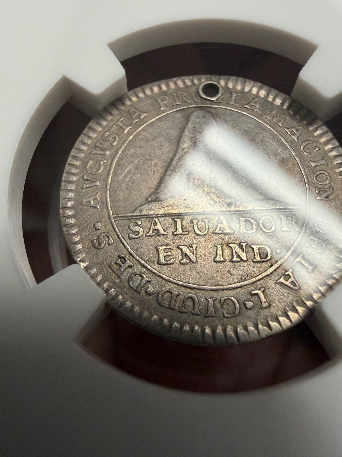 El Salvador - 1 Real "Module" - 1789 Carolus IV Proclamation Medal - RRRR