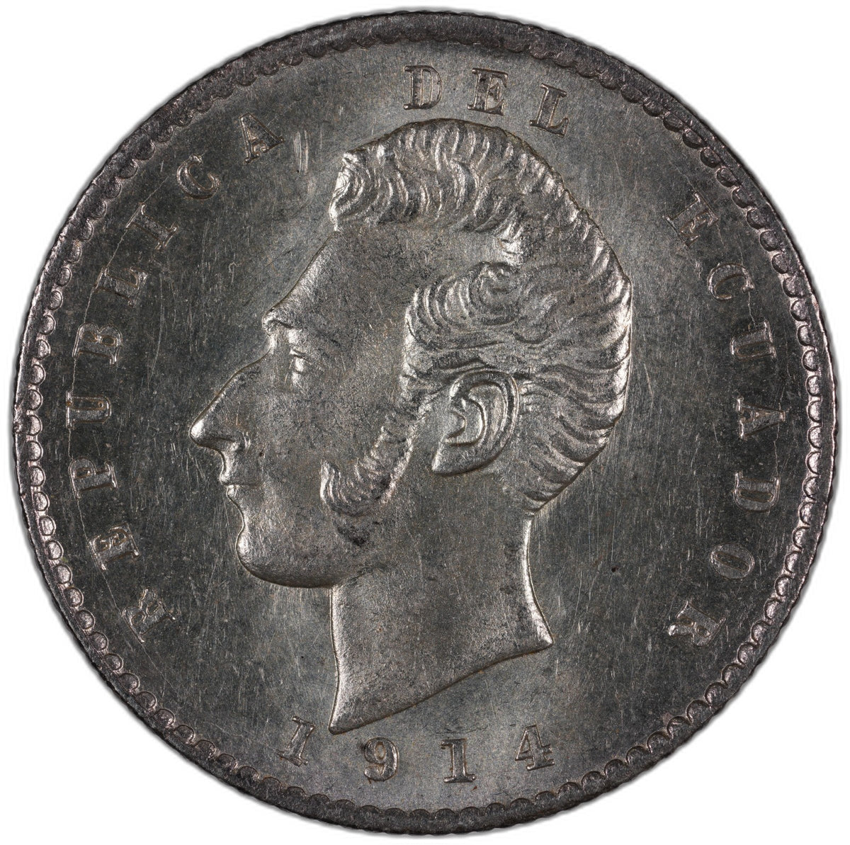Ecuador - 2 Decimos (LIMA FG) - 1914 - Silver .900