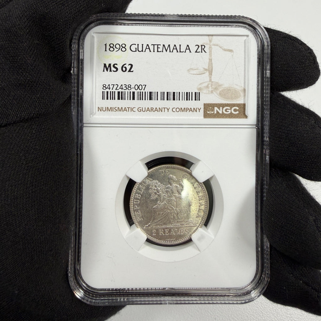 Guatemala - 2 Reales - 1898 - NGC MS 62