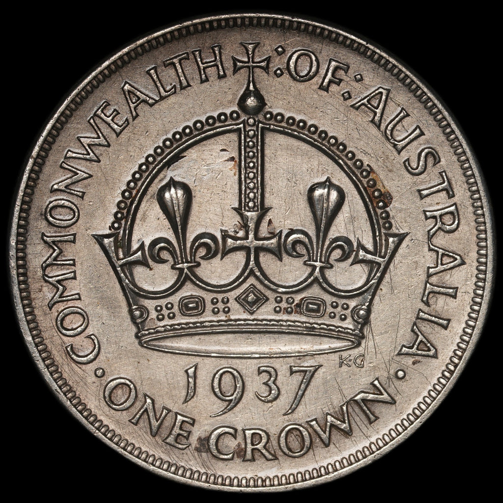 Australia - 1 Crown - 1937 - KM#34 - Silver .925 - 0.841 ASW