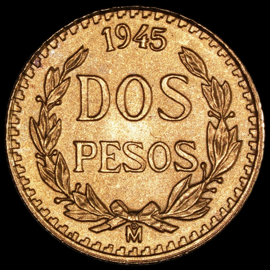 Mexico - 2 Pesos - 1945 Mo - Gold .900 - Item #003